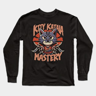 Kitty katana mastery Long Sleeve T-Shirt